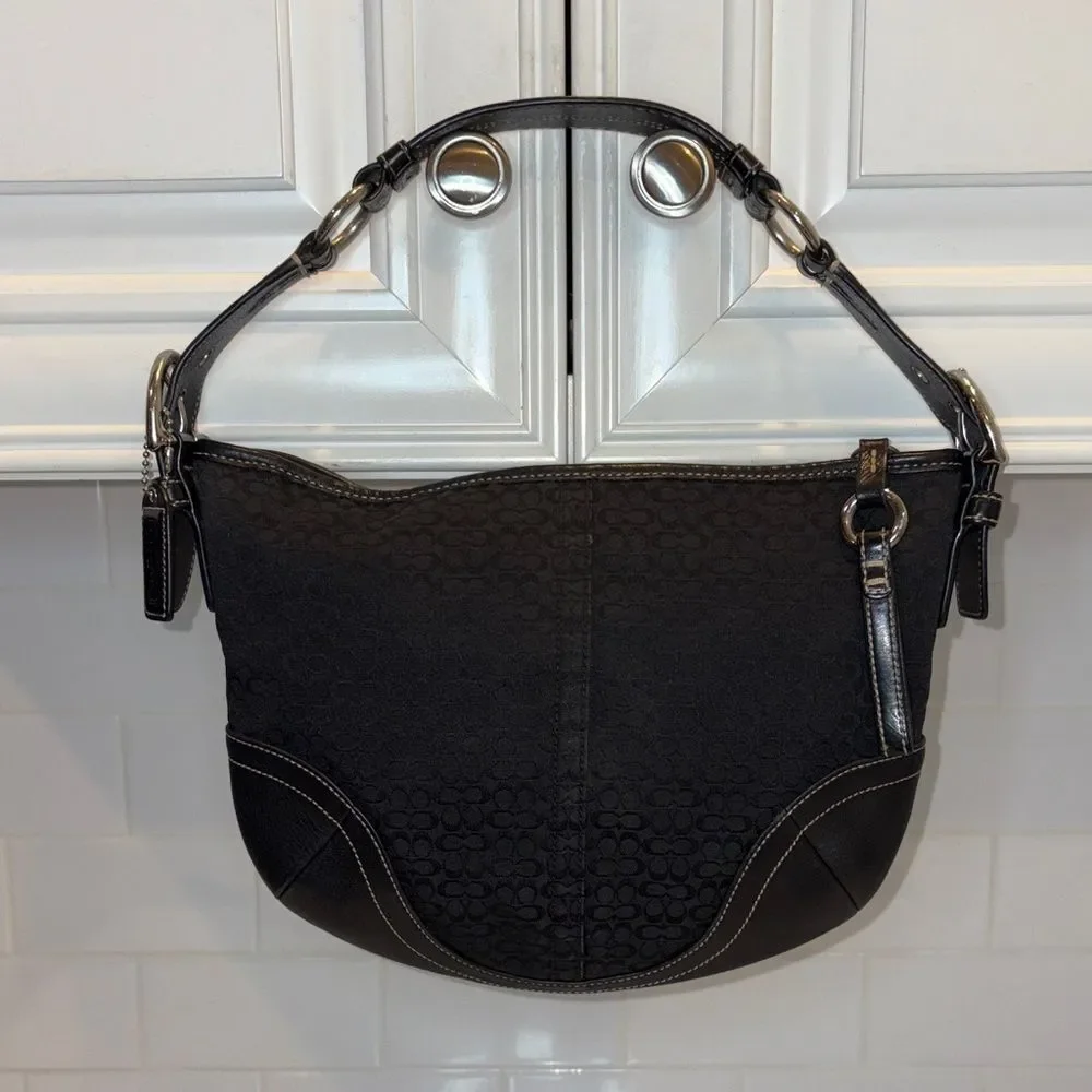 Coach Bag Purse Handbag Y2K Soho Hobo Vintage Jacquard Signature Mini Shoulder